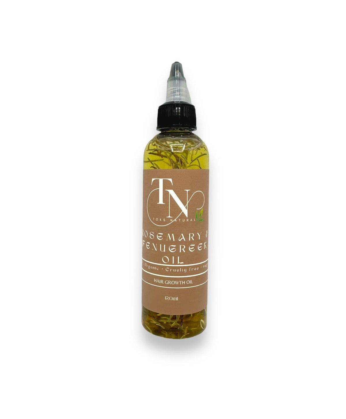 Toks Natural Rosemary and Fenugreek Hair Growth Oil, Rosemary Essential Oil for Hair Growth, Strengthen and Grow Hair Oil, 120ml