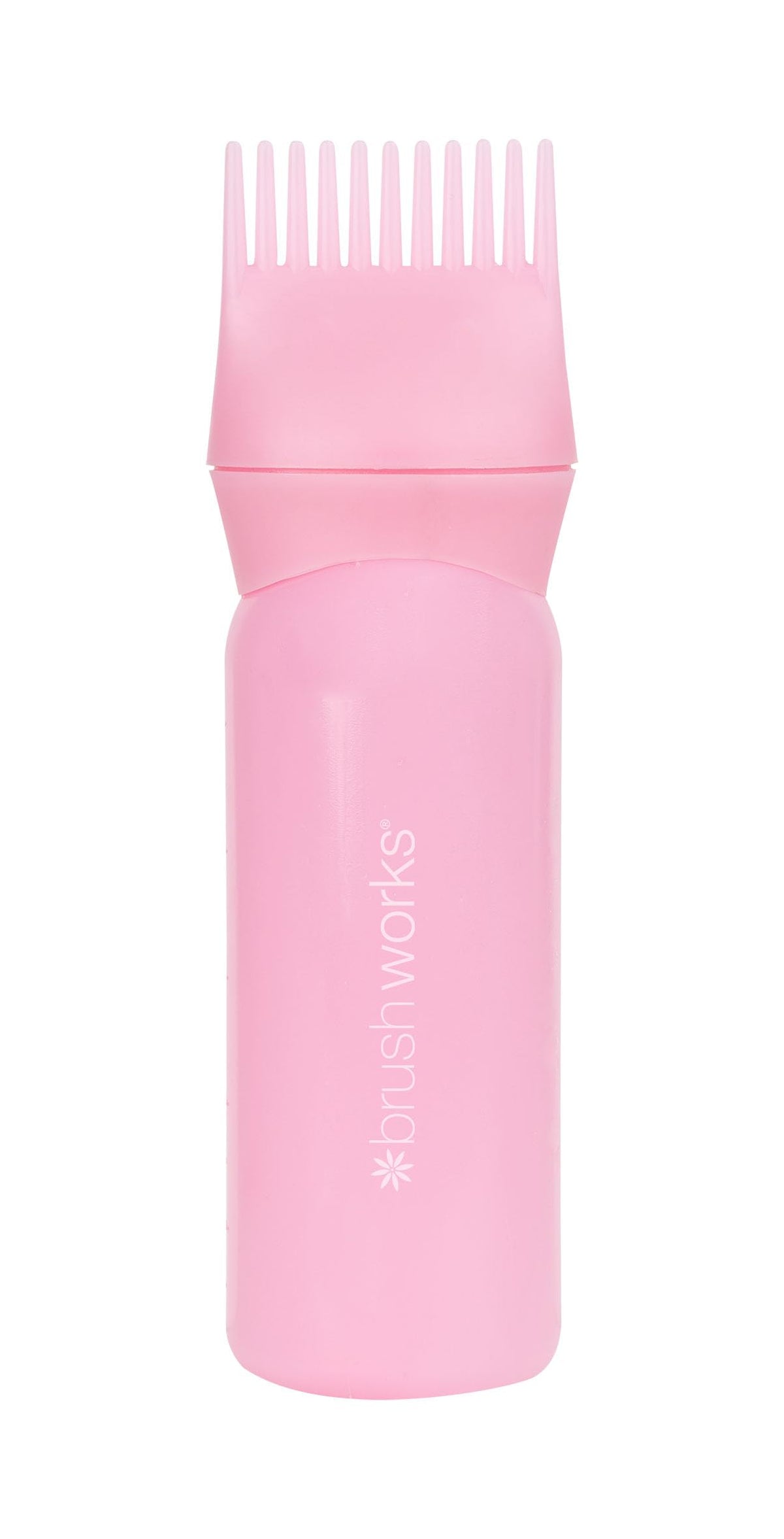 Brushworks Hair Oil Applicator - Easy-Use Comb-Head Hair Serum & Oil Applicator Bottle with Measurement Markings for Even Hair & Scalp Application – Vegan & Cruelty Free