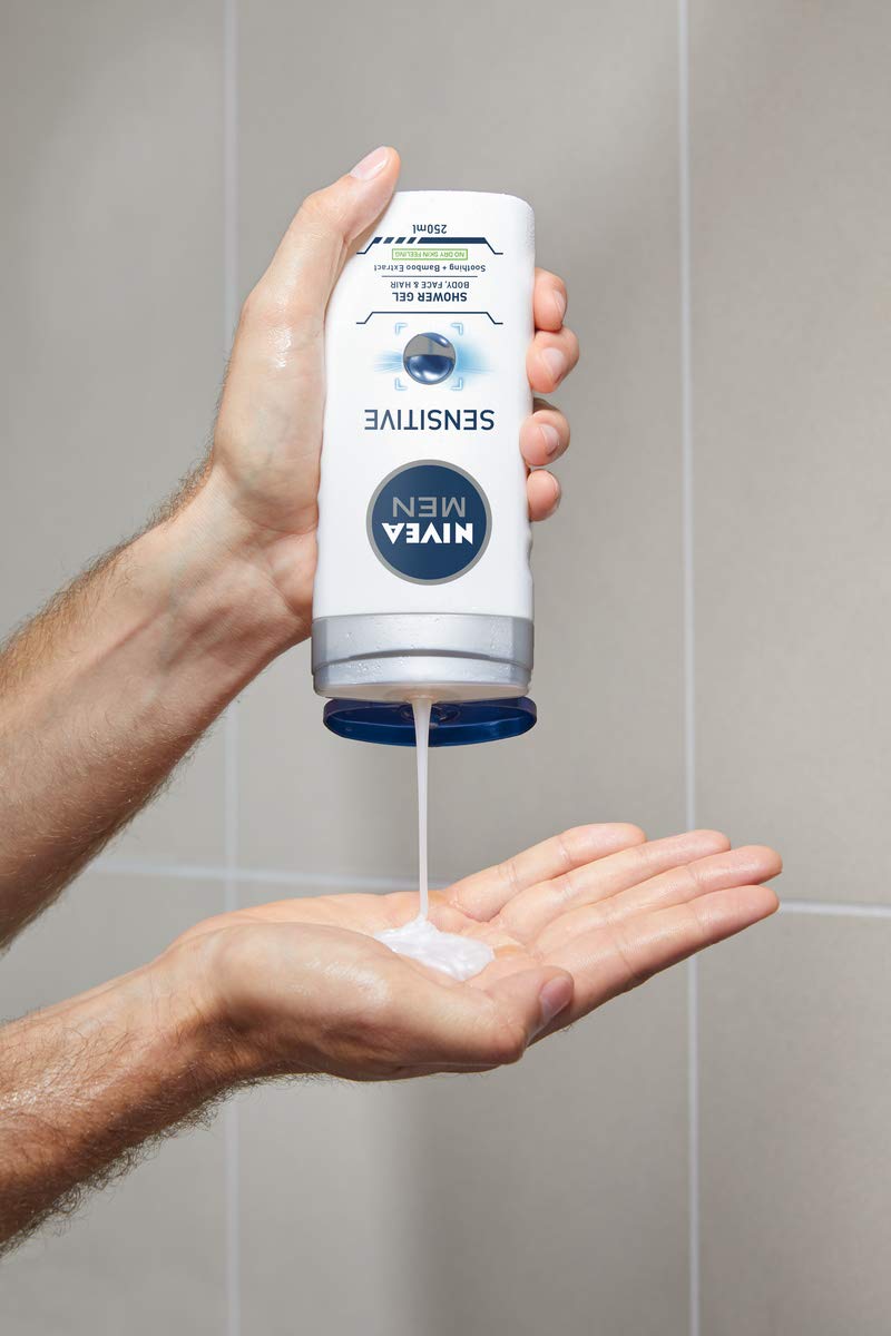 Nivea Men Sensitive Shower Gel, 250ml