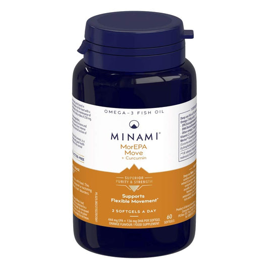 MINAMI MINAM - Omega-3 Fish Oil - MorEPA Move + Curcumin - 60 softgels