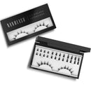 Nanolash DIY Eyelash Extensions 36 pcs - cluster lashes DIY, cluster false eyelashes for lash extensions at home, individual cluster lashes (Black, FLIRTY)