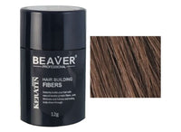 Beaver Hair Building Fibers – Instantly Conceal Thinning Hair & Bald Spots – Natural Keratin Hair Thickening Powder for Men & Women (12g - Medium Brown)