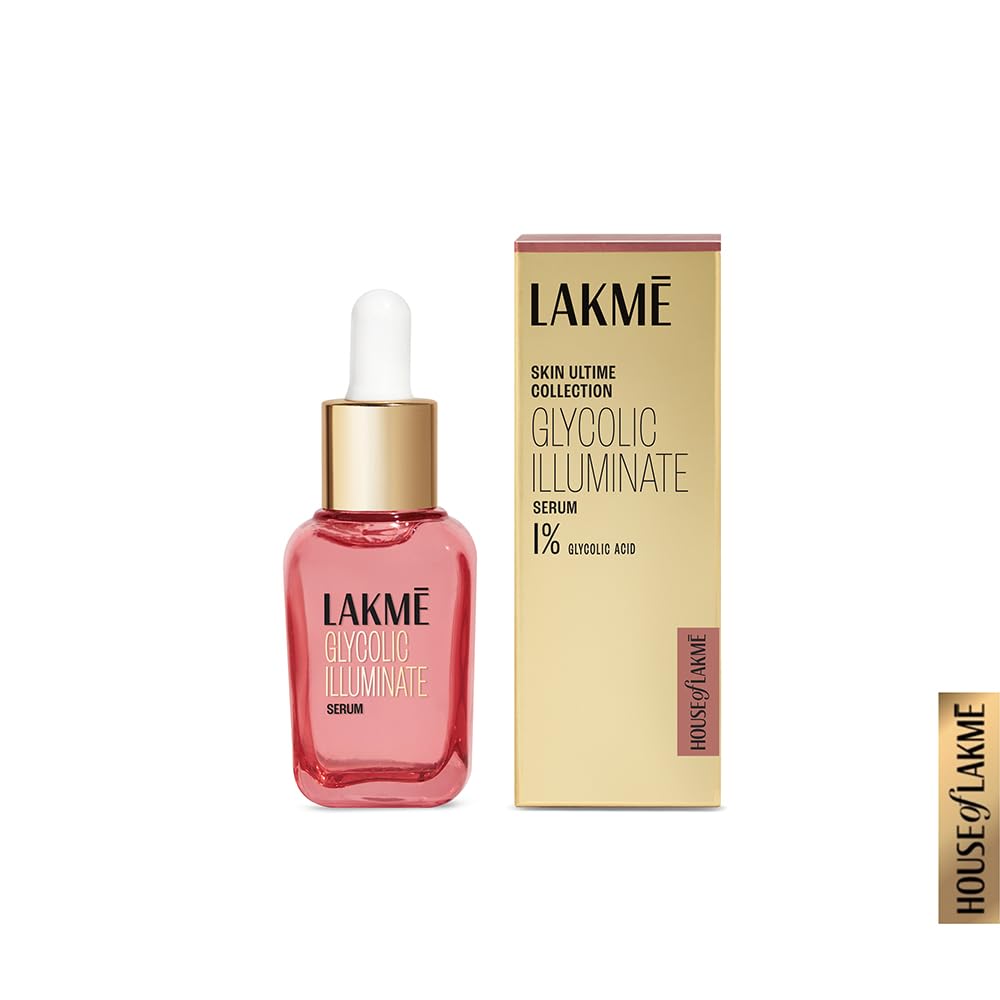 LAKMÉ Lakme Glycolic Illuminate Serum with 1% Glycolic Acid Reduces Dullness & Improves Texture, 30ml by Glowrity