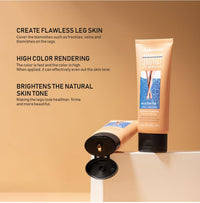 DRTRU Leg Makeup Waterproof No Transfer, Leg Make Up to Cover Veins, Leg and Body Scar Tattoo Cover Up, Light, Easy Application, Concealer Full Coverage(#2 Wheat Color, 4 FL OZ)