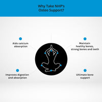 NHP The Natural Health Practice Natural Health Practice Osteo Support Supplement Vitamin D3 (90 Capsules) Maintain Strong Healthy Bones