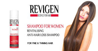 Revigen Shampoo for Women, Revitalizing anti-hair loss shampoo for fine and thinning hair, 250 mL