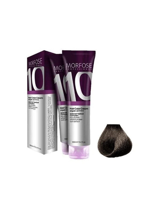 Morfose 10 Professional Hair Colour Cream 100 ml, No. 5 Light Brown
