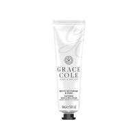 Grace Cole White Nectarine & Pear Moisturising Hand and Nail Cream 30ml - Essential Oils - Vegan and Cruelty Free, No SLS or Parabens - Made In England