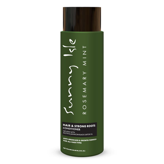 Sunny Isle Rosemary Mint Hair and Strong Roots Conditioner 12oz, Anti-Breakage Formula, Infused with Biotin & Jamaican Black Castor Oil, All Hair Types