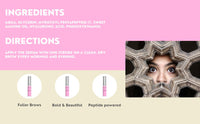 Hollyberry-Premium Eyebrow Growth Enhancing Serum-Peptide Boosting Formula for brows - Conditioner + Vitamins-Visibly Fuller Longer Eyebrows With Hyaluronic Acid Not tested on Amimals
