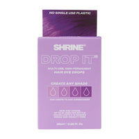 SHRINE Shrine Drop It PURPLE Hair Dye Drops | Semi-Permanent Vegan Customisable Hair Colour | Mix with Conditioner | Vegan & Cruelty-Free | Temporary Hair Dye | 20ml