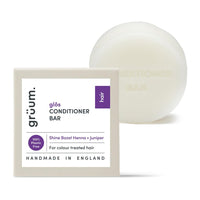 grüum Shine Boost Hair Conditioner Bar 50g - SLES, EDTA & Paraben Free Conditioner Bar for Hair Lasts up to 60 Washes - Plant-Based Vegan Solid Conditioner Bar for Hair