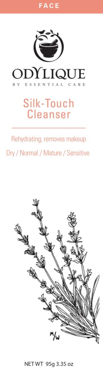 Odylique - Organic Cleanser for Dry Skin – Silk Touch Cleanser - With Purifying Lavender & Hydrating Plant Oils – Natural Cleanser For Mature Skin (95g)