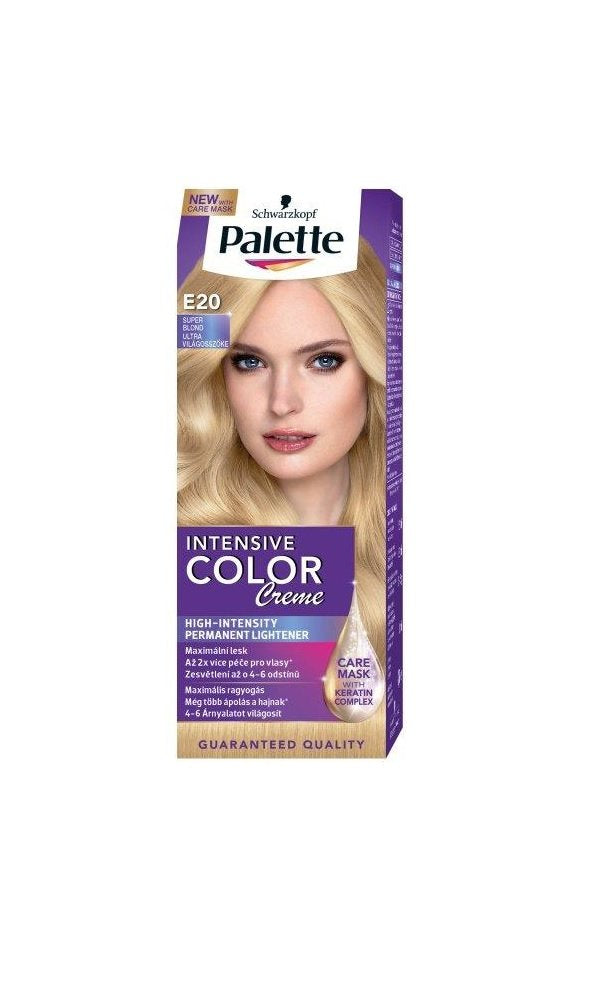Permanent hair dye Palette Intensive Color Cream E20 Blonde Very Light