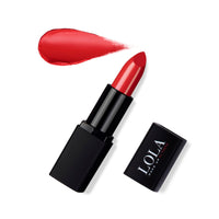 Lola Make Up by Perse LOLA Make Up by Perse Intense Colour Lipstick – Glossy Finish, Full Coverage, Ultra-Rich Pigments, Creamy Hydrating Formula, Infused With Vitamins E & C, Vegan & Cruelty-Free – 004-Blossom Red