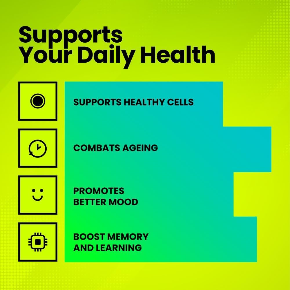 PQQ 20mg | High Strength 99% Pure Pyrroloquinoline Quinone | 4-Month Supply | 120 Vegan Capsules | UK-Made Supplement | Energy, Brain, Cell Health, Mitochondria & Anti-Ageing Support | Fitimins