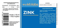 viktilabs Zinc Drops - Supports Immune System, Skin & Cell Protection - Highly Bioavailable Zinc Sulphate Dissolved in Water - Free from Alcohol & Additives - Easy Dosage with Pipette - 50 ml