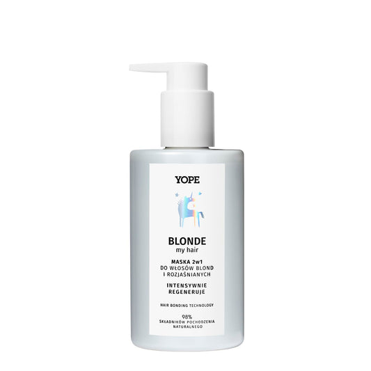 YOPE 2-in-1 MASK FOR BLONDE AND LIGHTENED HAIR | NEUTRALIZES YELLOW TONES | 300ml