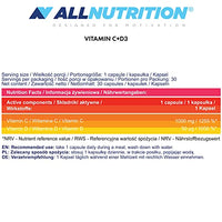 ALLNUTRITION Allnutrition Vitamin C 1000 + D3, 30 Caps