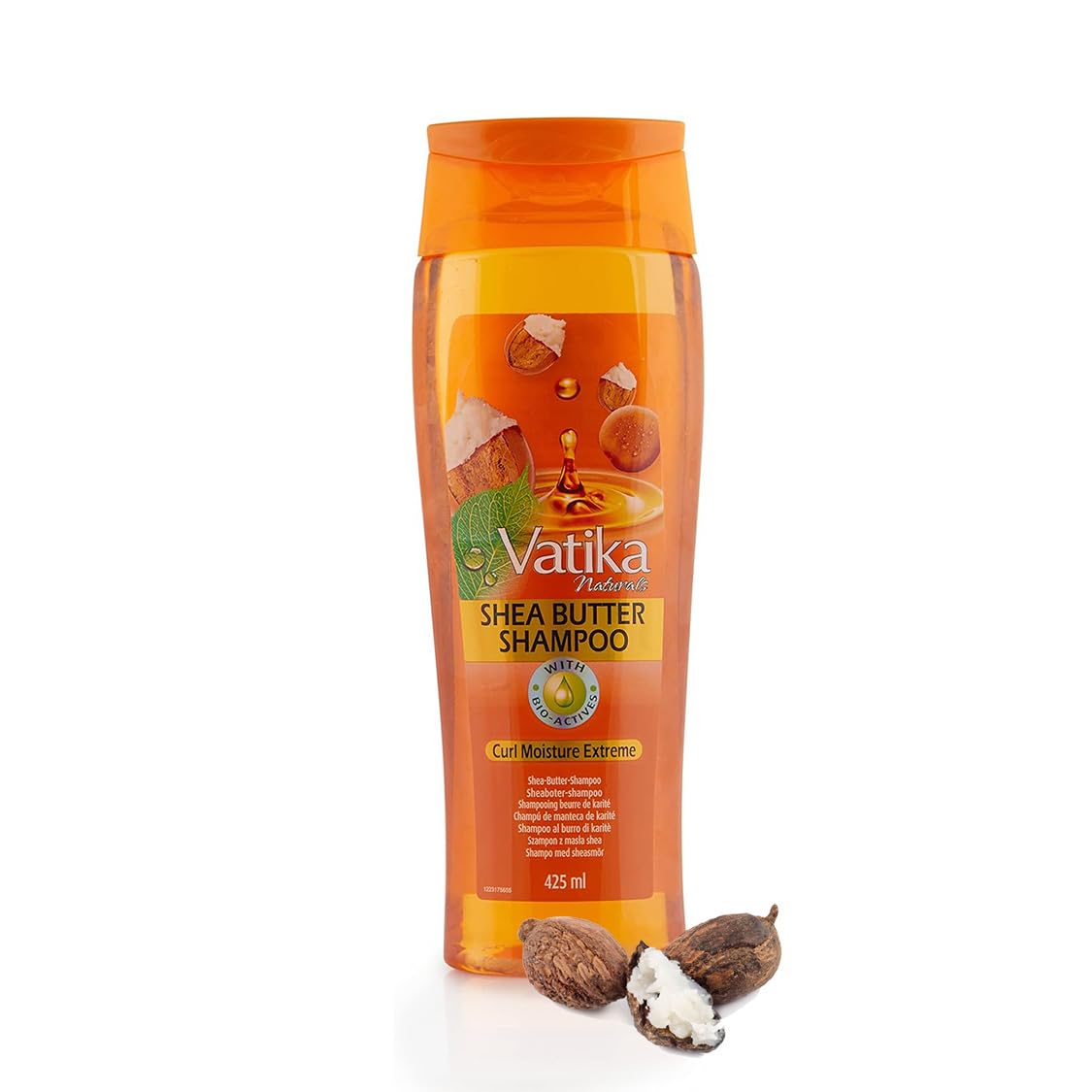 Vatika Naturals Shea Butter Shampoo - 425ml, For Extreme Curl Mosturization, Enriched With Natural Oil Extracts, For All Hair Type