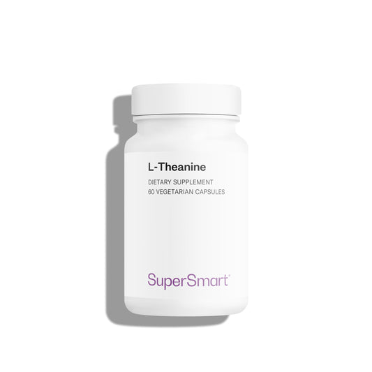 SUPERSMART Supersmart - L-Theanine 400 mg Per Day - L-Theanine Supplement - Promotes Brain Functions - Supports Memory, Concentration, Relaxation & Calmness | Gluten Free - 60 Vegetarian Capsules