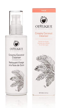 Odylique - Organic Cleanser Sensitive Skin 200ml - Creamy Coconut Cleanser – With Soothing Rose & Detoxifying Lemon - Natural Cleanser Face