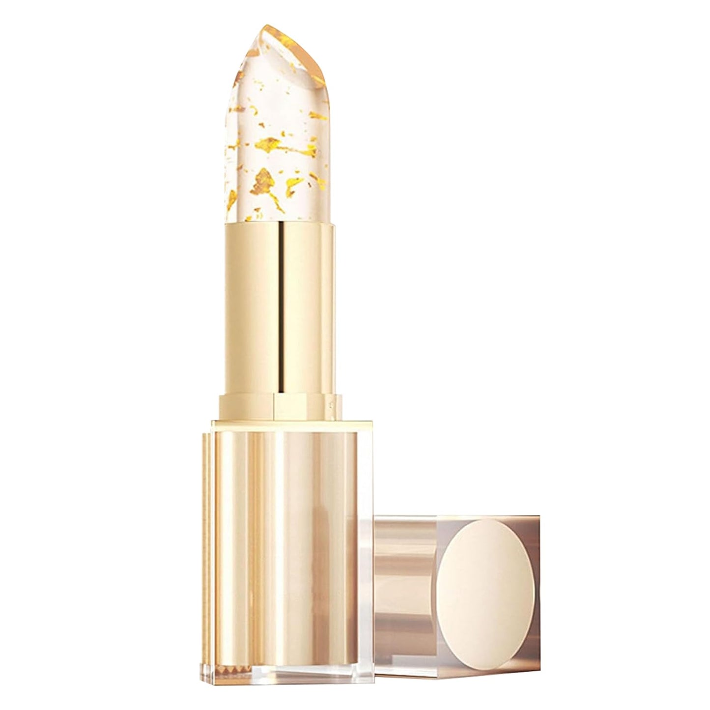 Gold Foil Colour Changing Lipstick, Coloured Lip Balm, Tinted Lip Balm – Hydrating & Plumping Lip Moisturiser For Smooth, Soft Lips - Korean Makeup, Preppy Stuff For Girls