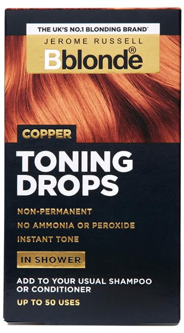Jerome Russell Bblonde COPPER Toning Drops | Non-permanent Hair Dye | 50ml
