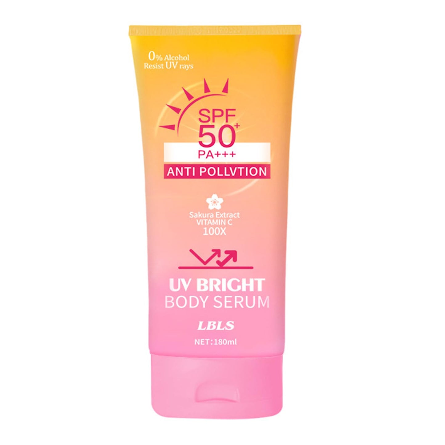 YANZEFEI Soothing Sun Cream SPF 50+++,Sunscreen spf 50,SPF50 Face Moisturizer,Sakura Extract &Vitamin C Sun Cream,Moisture Immediate UVA & UVB Protection,Fast-Absorbing,Face&Body Sunscreen Resist UV Rays,180ml