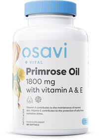 Osavi Primrose Oil with Vitamin A & E, 1800mg - 180 softgels