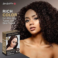 Sta-Sof-Fro Permanent Hair Color Powder Covers Grey & White Hair - Brown Black (Pack of 3)