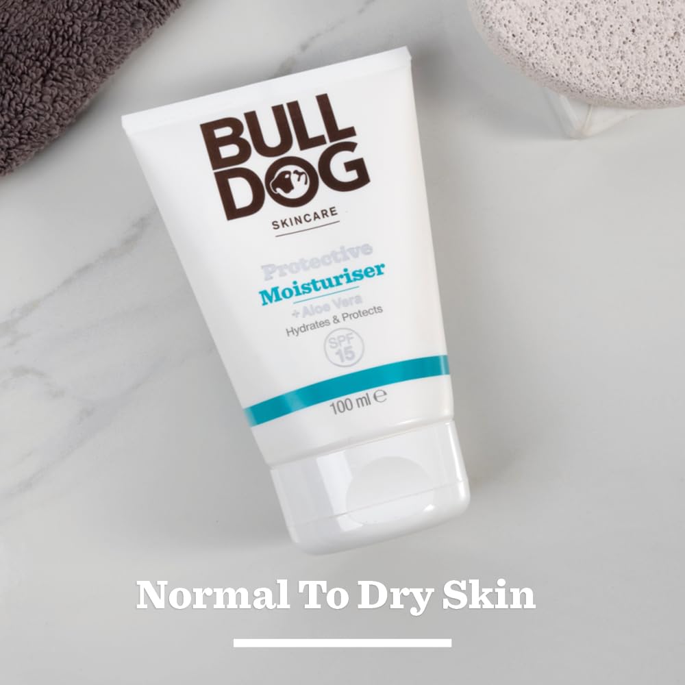AMIGO BULLDOG - Skincare for Men | Protective Moisturiser | Face Cream With SPF 15 | 100 ml