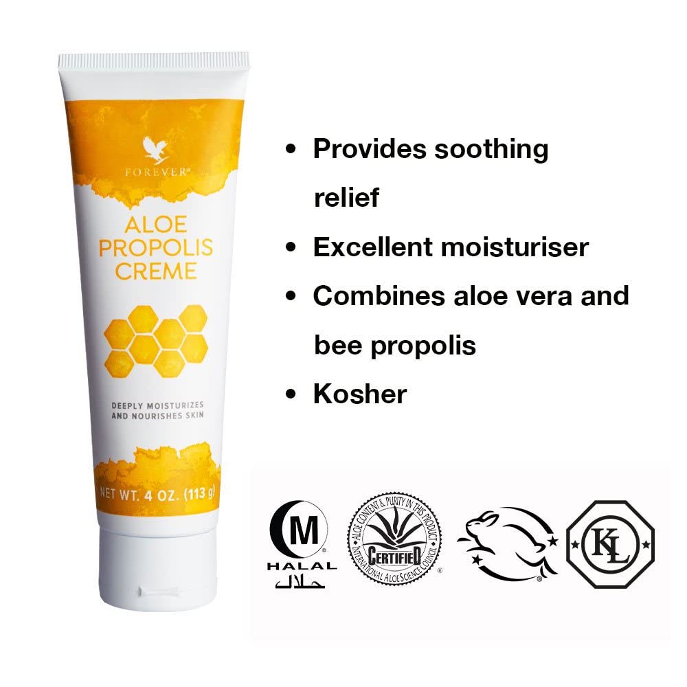 Forever Living Products Forever Aloe Propolis Crème 113g, Vegan friendly, every day moisturizer (bundle of 2)