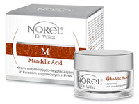 Norel Dr Wilsz Mandelic Acid Brightening Smoothing Creme | Krem Rozjasniajaco - Wygladzajacy z Kwarem Migdalowym 50 ml SET with STAPIZ Hair Shampoo 15ml or Mask 10ml