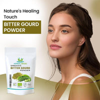 Herbal Magic's Organic Bitter Gourd Powder-Great Green Vegetable-Also Known as Karela, Bitter Melon,Balsam-pear. Free from Fillers & Preservatives- of&G UK Organic Certified- 100g (Pack of 3)