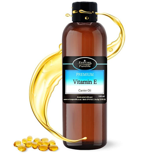Essican Purelife Vitamin E Oil - Vitamin E Oil for Skin, Vit E Pure Oil, Vitamin E Oil for Hair - 100% Pure Natural Vitamin E Oil for Face, Vitamin E for Scars - Pure Vitamin E Oil for Nails - 100ml