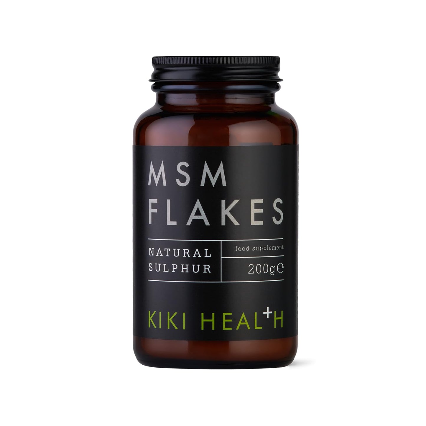 KIKI HEALTH KIKI Health Natural MSM Flakes Minerals Supplements - Pure Natural Sulphur for Joints, Skin, Hair & Nails - Gluten-Free & Allergen-Free MSM Supplements - No Additives Easy Formulation 200g