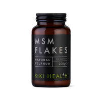 KIKI HEALTH KIKI Health Natural MSM Flakes Minerals Supplements - Pure Natural Sulphur for Joints, Skin, Hair & Nails - Gluten-Free & Allergen-Free MSM Supplements - No Additives Easy Formulation 200g