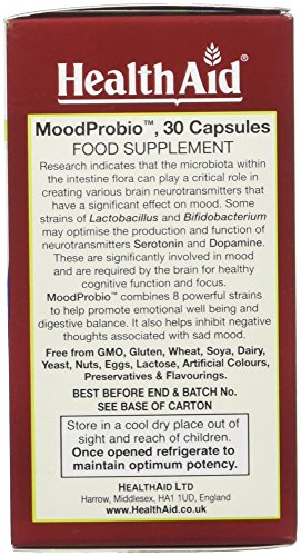 HealthAid MoodProbio Vegan Capsules, Pack of 30 Capsules