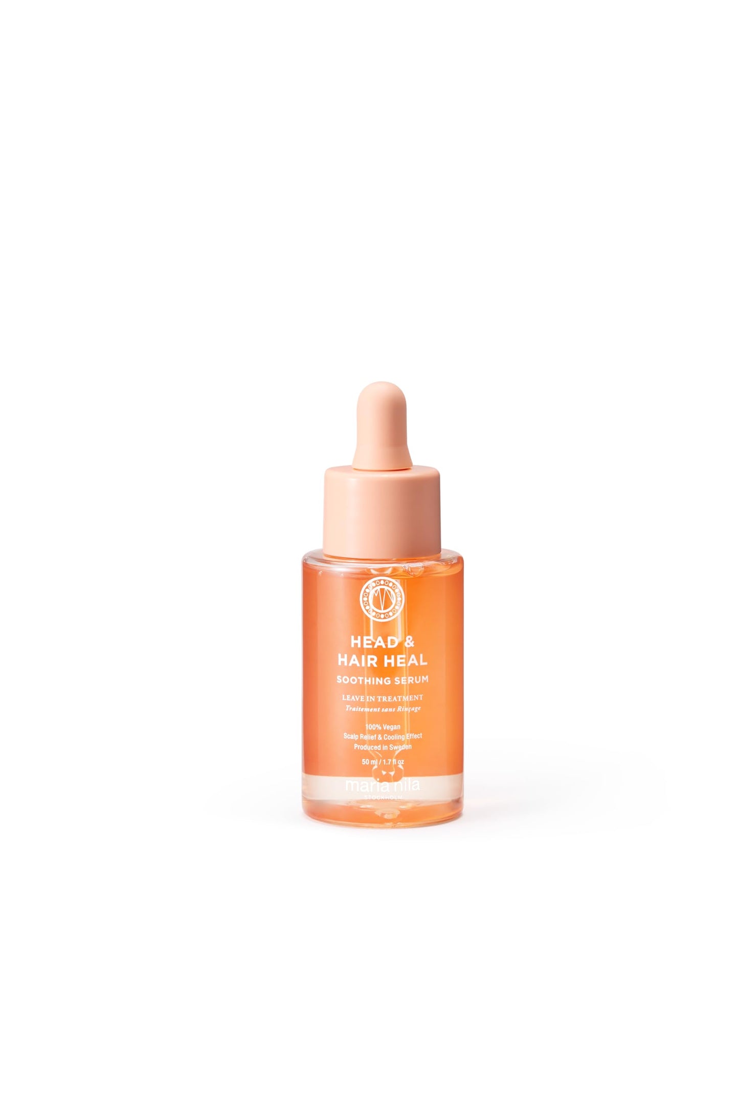 Maria Nila Head & Hair Heal, Soothing Serum, Leave in Treatment for For Dry/Itchy Scalp, Soothing Hyaluronic acid & Aloe Vera, Peppermint extract for Cooling Effect, 50 ml