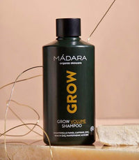 MÁDARA Grow Volume Shampoo - Organic Skincare Natural Hair Growth Shampoo, Hair Thickening Treatment - 250ml