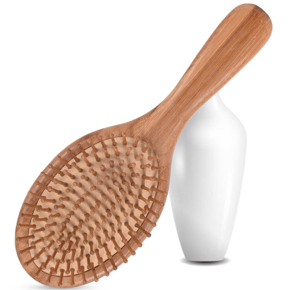 kandid Kandid Luxury Wooden Hairbrush with natural striping - 70 bristles - Size: 24cm x 9cm x 3.5cm