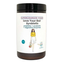 Supercharge Your Gut Love Your Gut Synbiotic – Probiotic + Prebiotic Blend | Gut Health Supplement | Supports Digestion & Immunity | by Lee Holmes, Supercharged Food UK