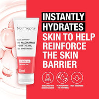 Neutrogena Clear & Defend+ Gel Moisturiser (1 x 50ml), Fast-Absorbing Face Moisturiser with 4% Niacinamide and 1% Panthenol, Fragrance-Free, Hydrating Gel, Suitable for Daily Use and Spot-Prone Skin