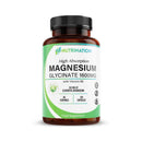 Magnesium Glycinate Supplement 1600mg with Vitamin B6, 352mg of Elemental Magnesium, 94% Daily NRV, 120 High-Strength Capsules 2 Months Supply, Supports Muscle & Nerve Health, Vegan, Lab Tested