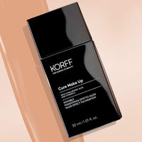 Korff KORFF Invisible Nude Effect Fluid Foundation, Medium-Low Coverage, Modulable, Light and Silky Texture, Enriched with Hyaluronic Acid, 04, 30 ml