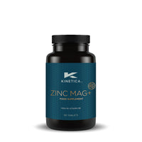 Kinetica Zinc Mag | 90 Capsules | 420 mg Magnesium | 16.5 mg Zinc | 193μg Selenium | 4.8mg B6 | 30 Servings | Sleep aid | Vegan & Vegetarian Friendly