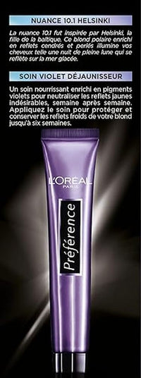L'Oréal Paris Preference Blond Fleece Permanent Hair Colour, Shade: Helsinki 10.1, Very Light Ash Blonde