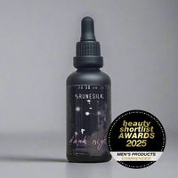 Dark Night Bedtime Beard Oil by RUNESILK | Beard Oil for Men - Conditioner with Argan Oil - Gentle Beard Care for All Skin Types | Made in the UK | Vegan Friendly