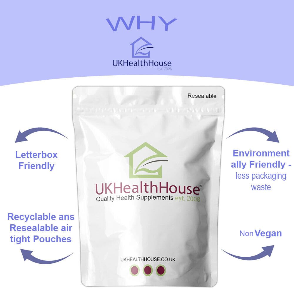 UKHealthHouse Glucosamine Hydrochloride Powder Joint and Cartillage Support Extra Strength 40 Mesh D-Glucosamine HCL Powder HCL Supplement (100g)